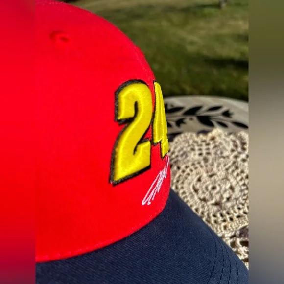 NWOT Nascar #24 Jeff Gordon Kellogg's Racing Hat/Cap Red & Navy Blue
2008 - Picture 7 of 8